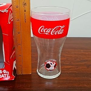 NEW in box 2014 FIFA World Cup FRANCE  Coca Cola glass Germany collector Brasil